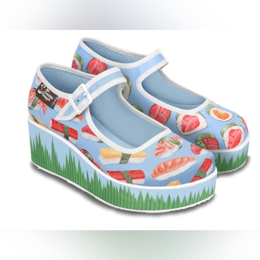 Chocolaticas Sushi Women's Mary Jane Platform